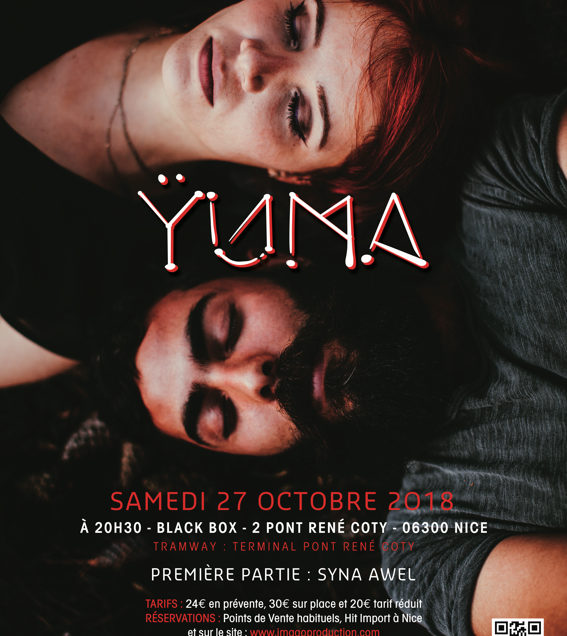 Ÿuma + Syna Awel à Nice le 27 octobre 2018