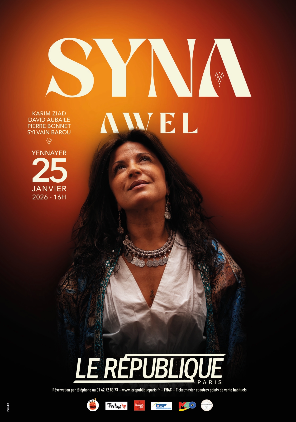 Yennayer le 25 janvier 2026 au République à Paris