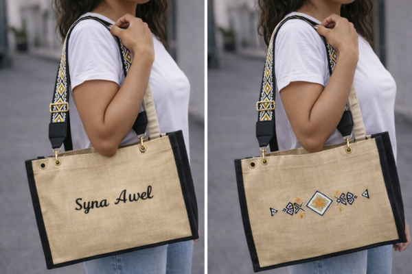 Sac cabas SYNA AWEL – Motifs amazighs